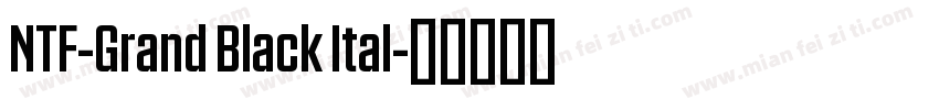 NTF-Grand Black Ital字体转换